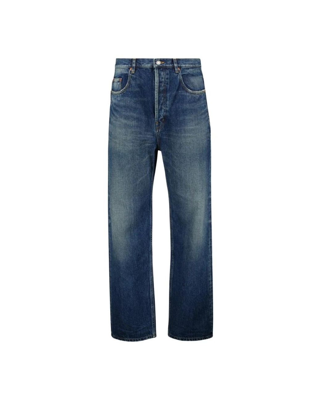 Saint Laurent Blue Straight Fit Jeans for men