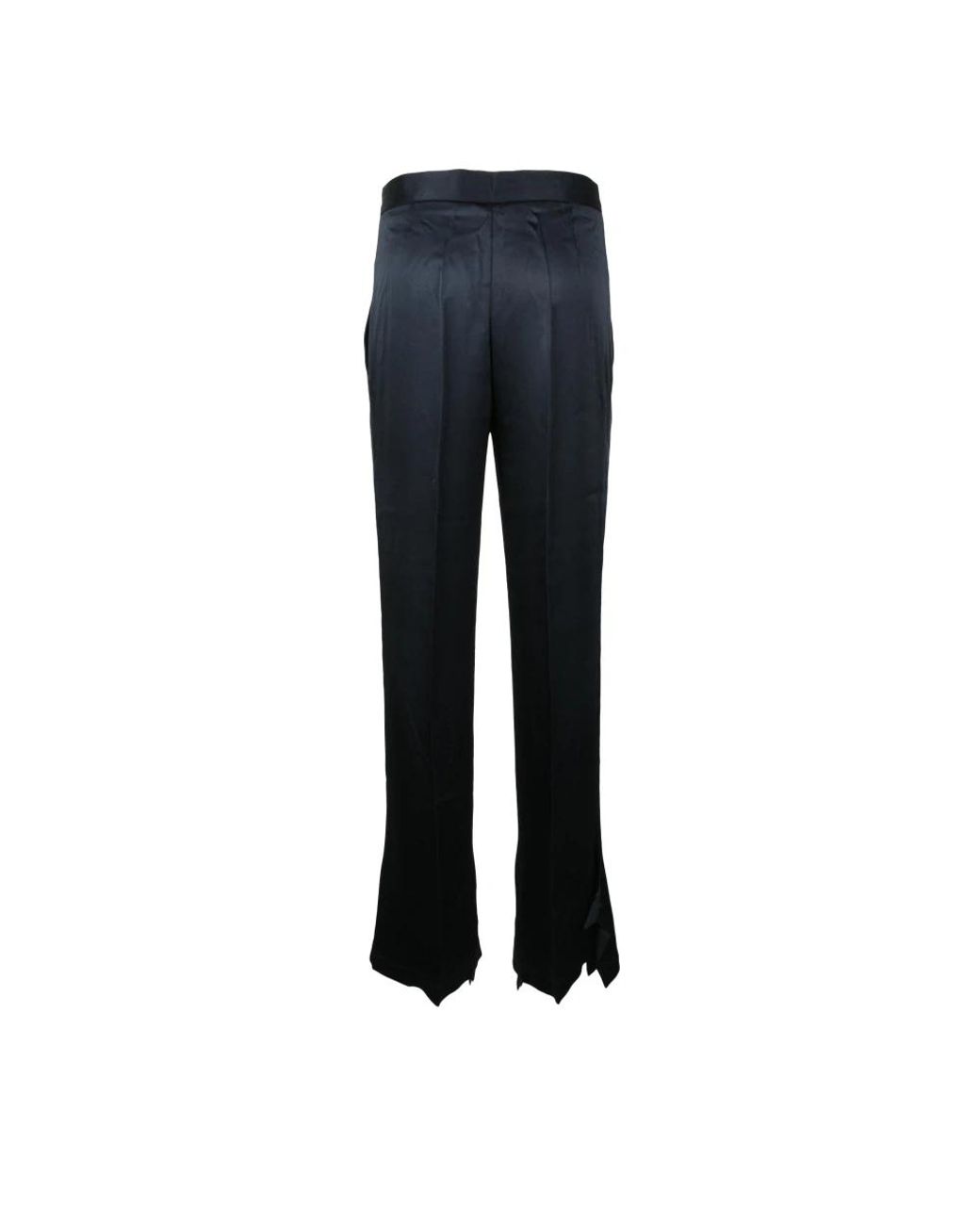 Semicouture Blue Straight Trousers