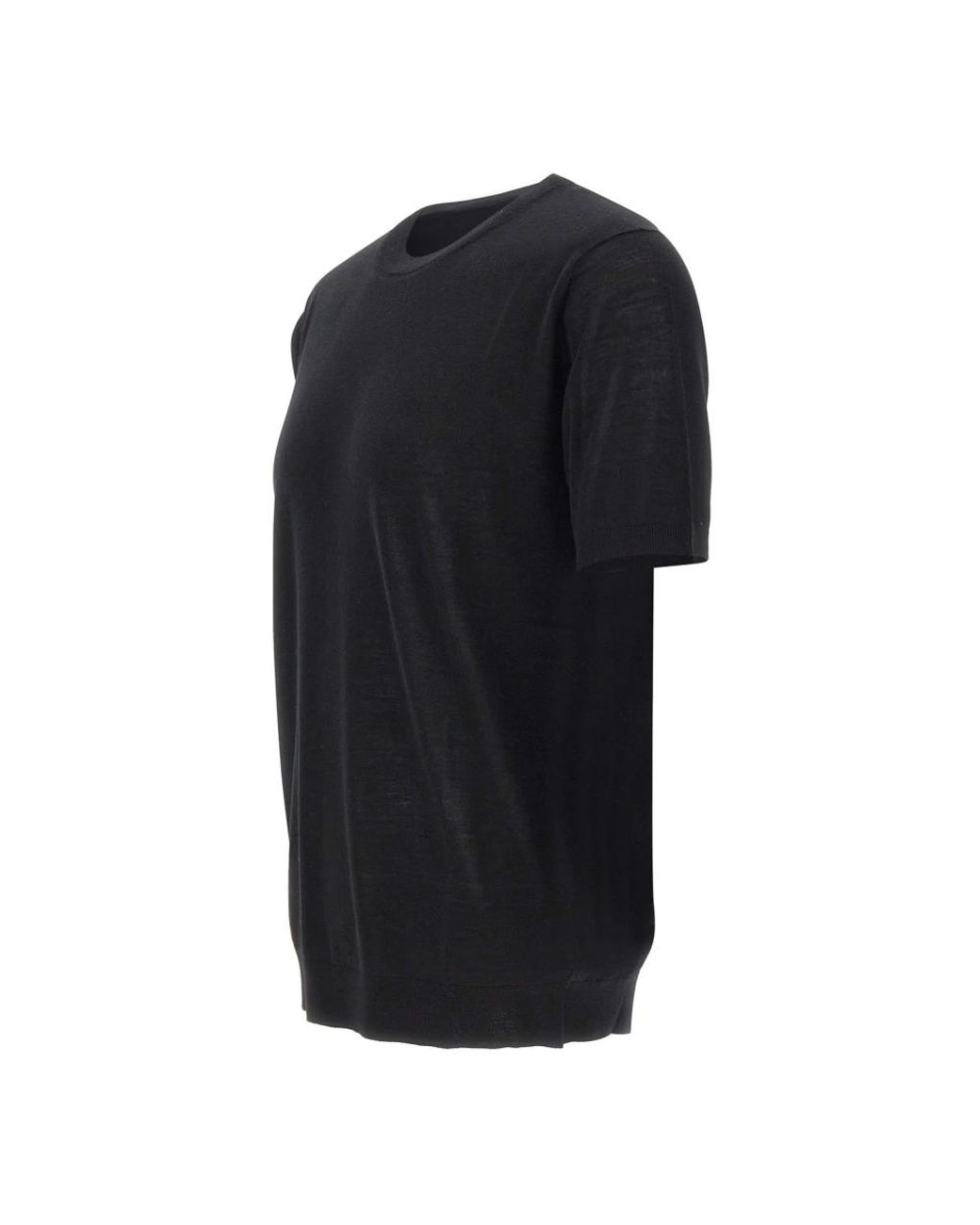 Kangra Black Round-Neck Knitwear for men