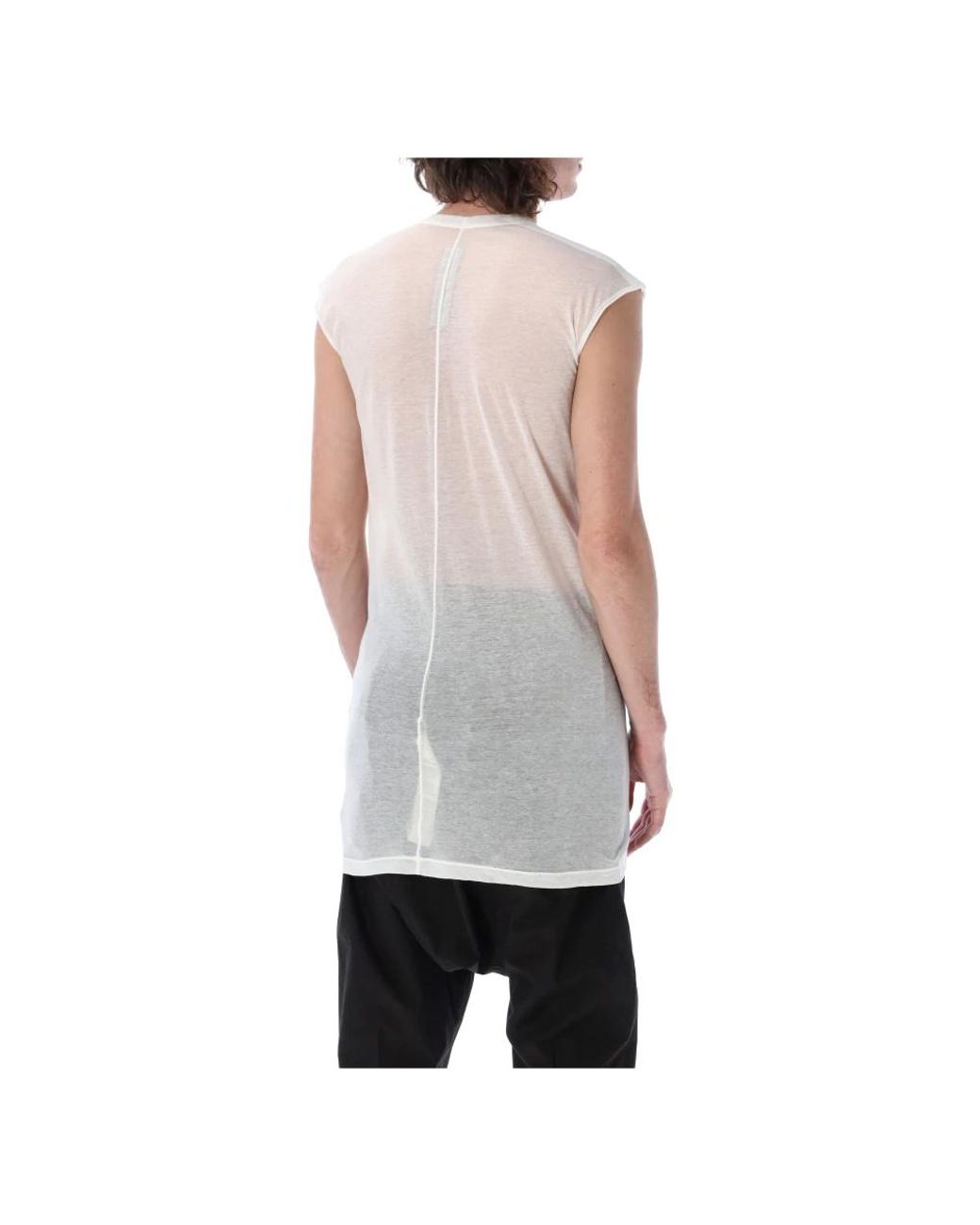 Rick Owens White Sleeveless Tops for men