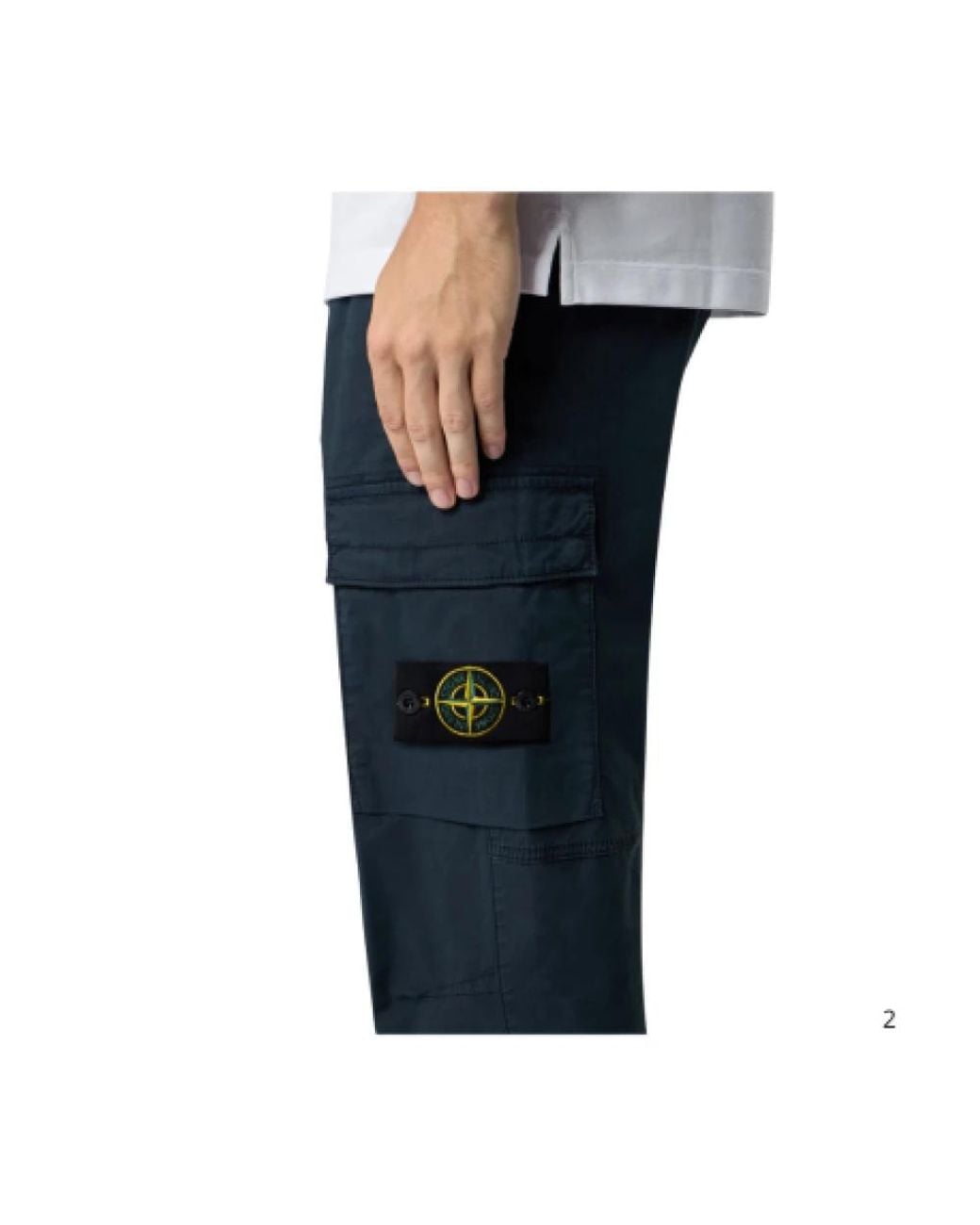 Stone Island Blue Slim-Fit Trousers for men
