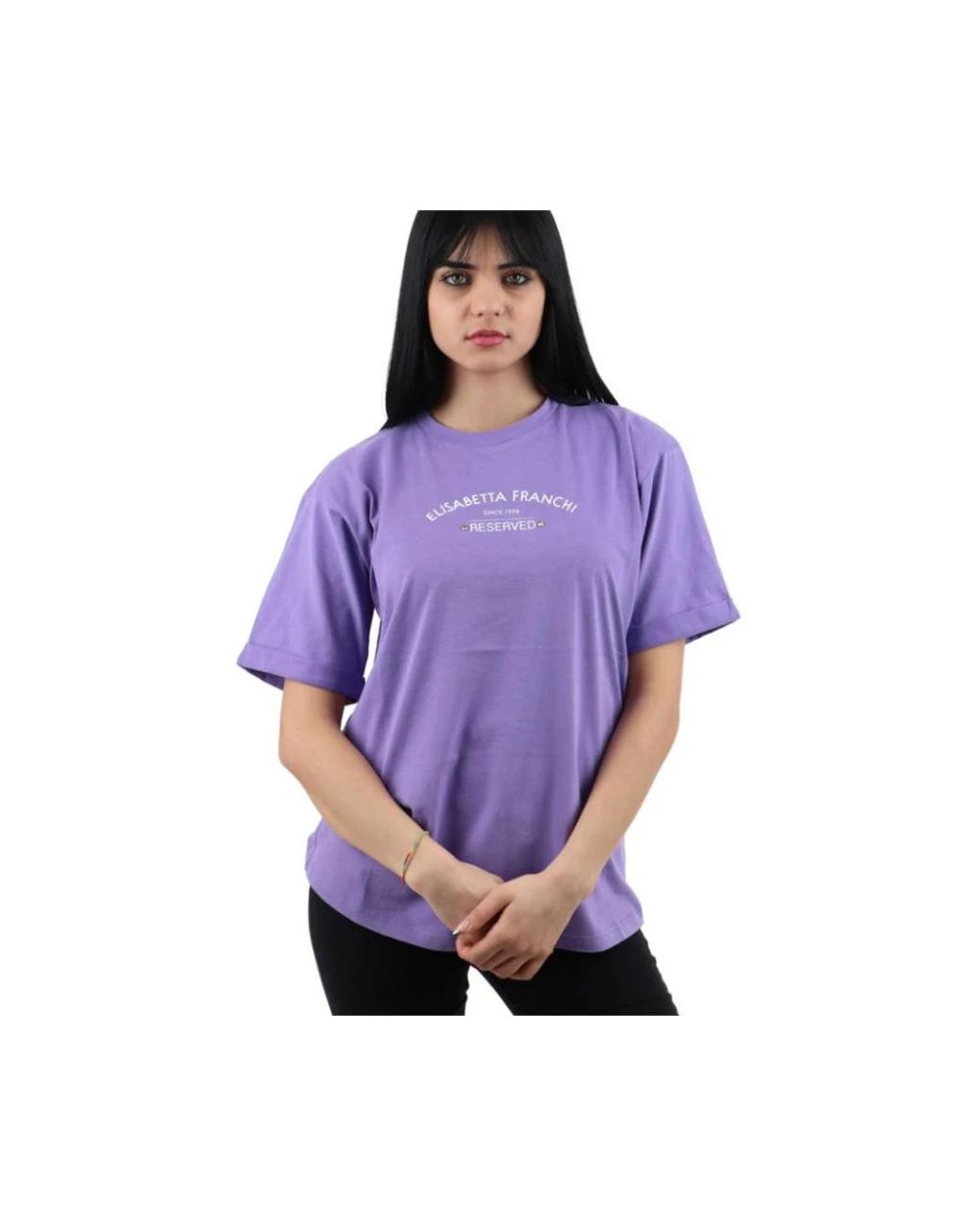 Elisabetta Franchi Purple T-Shirts