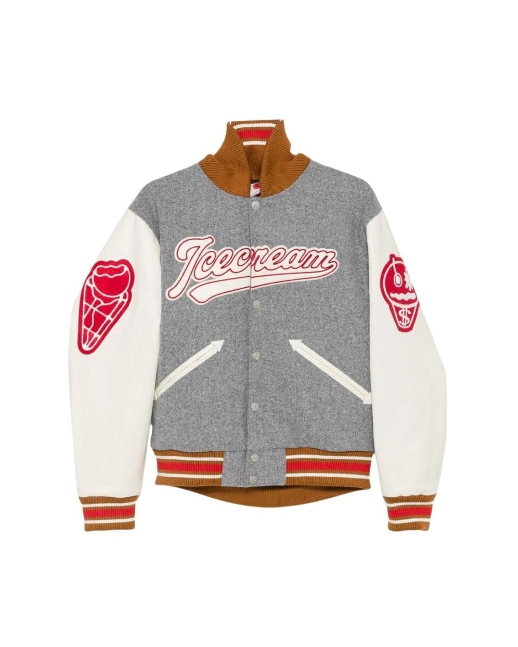BBCICECREAM Gray Bomber Jackets for men