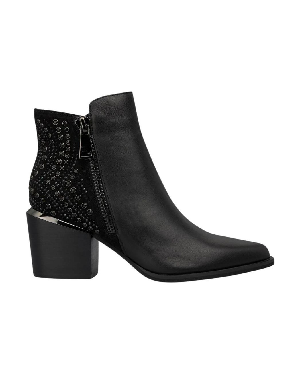 Alma En Pena. Black Cowboy & Biker Boots