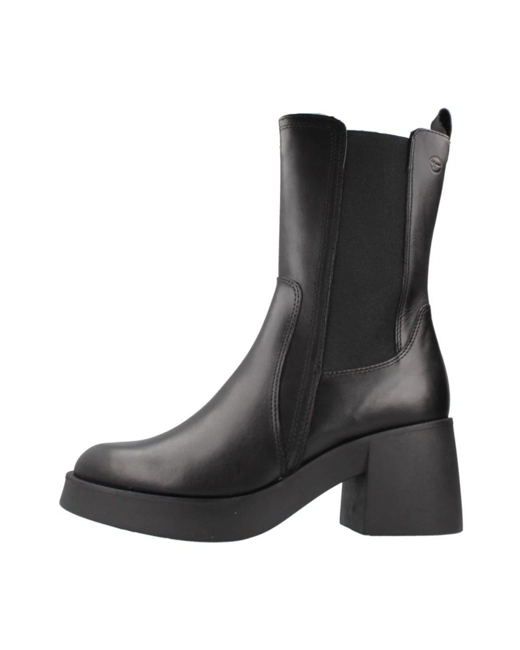 Tamaris Black Heeled Boots