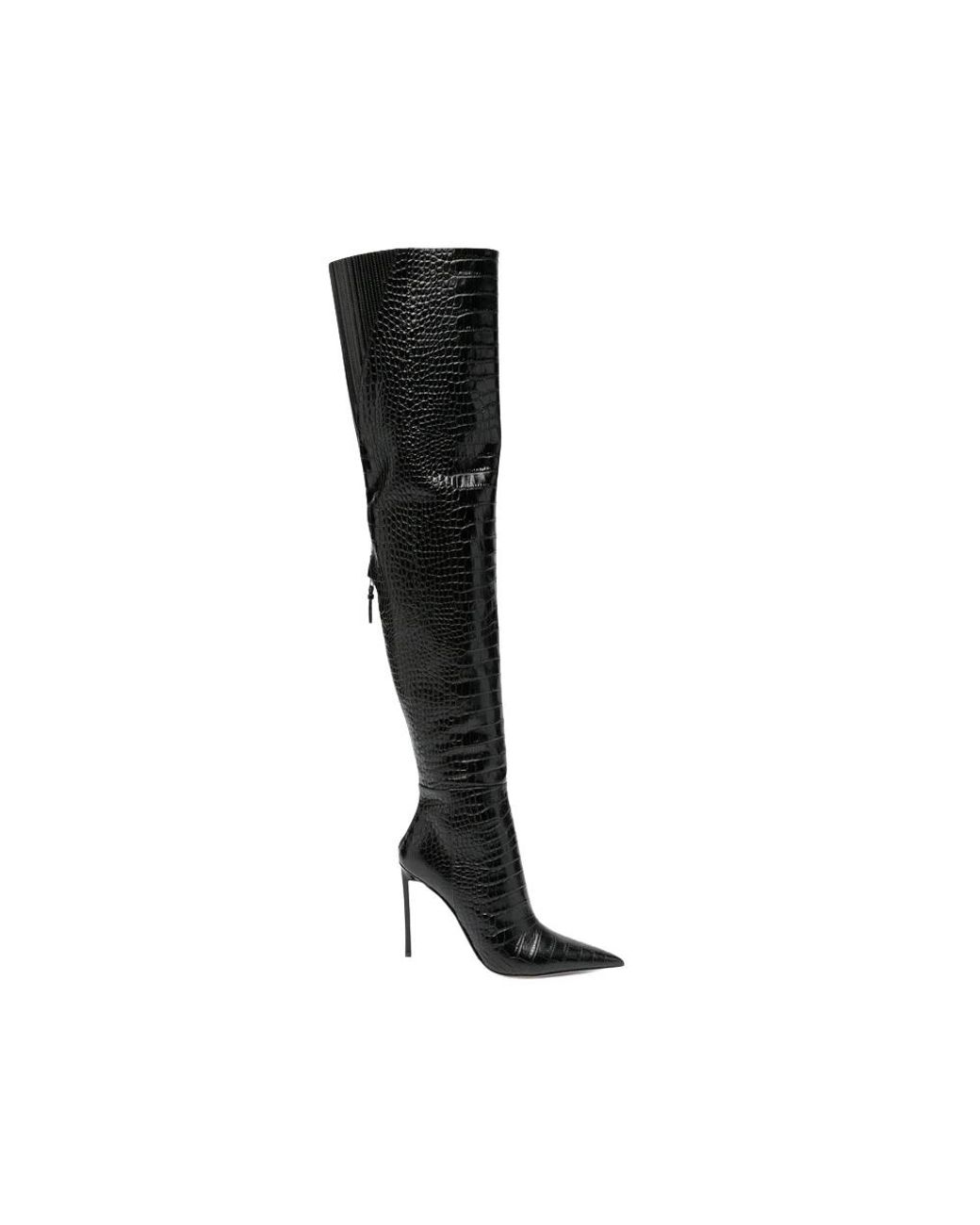 Tom Ford Black Overknee-Stiefel