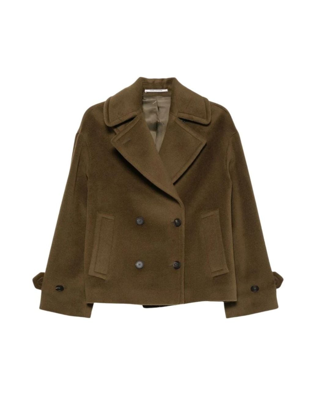 Tagliatore Green Double-Breasted Coats