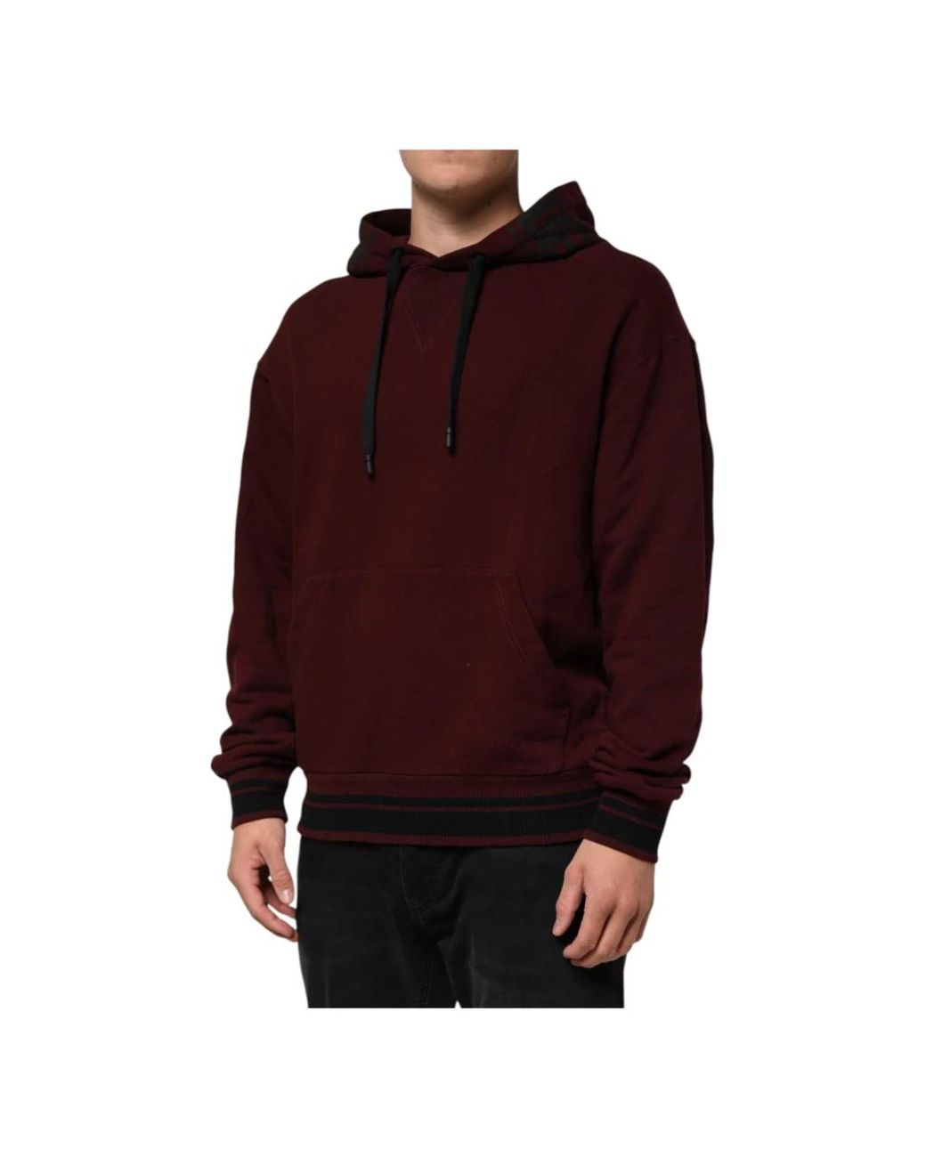 Dolce & Gabbana Red Hoodies for men
