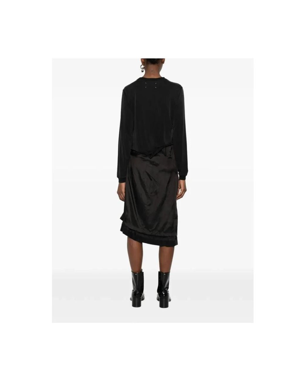 Maison Margiela Black Midi Dresses
