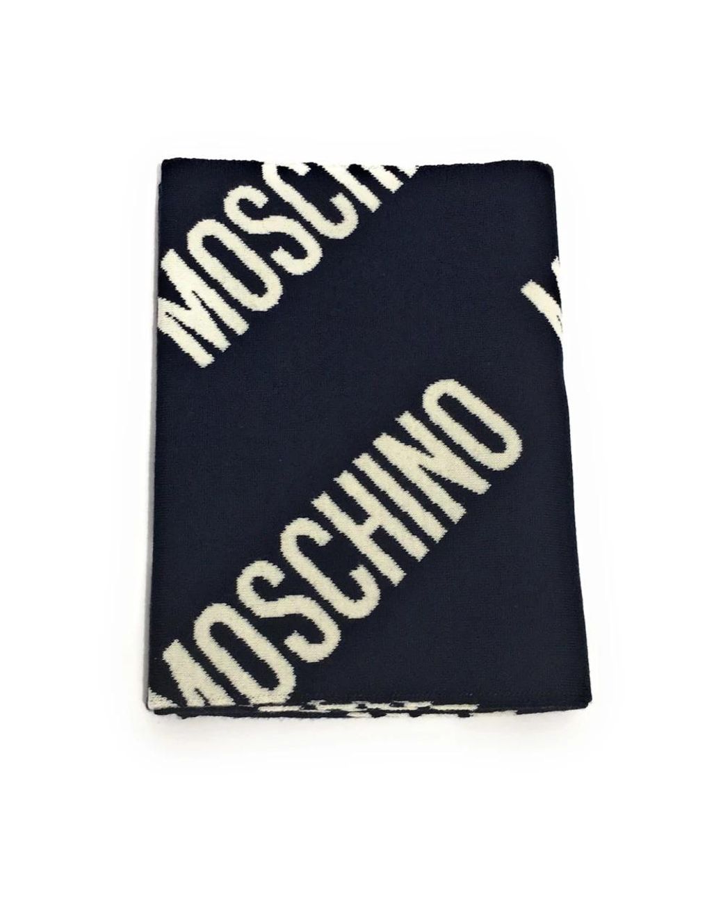Winter Scarves Moschino de color Blue
