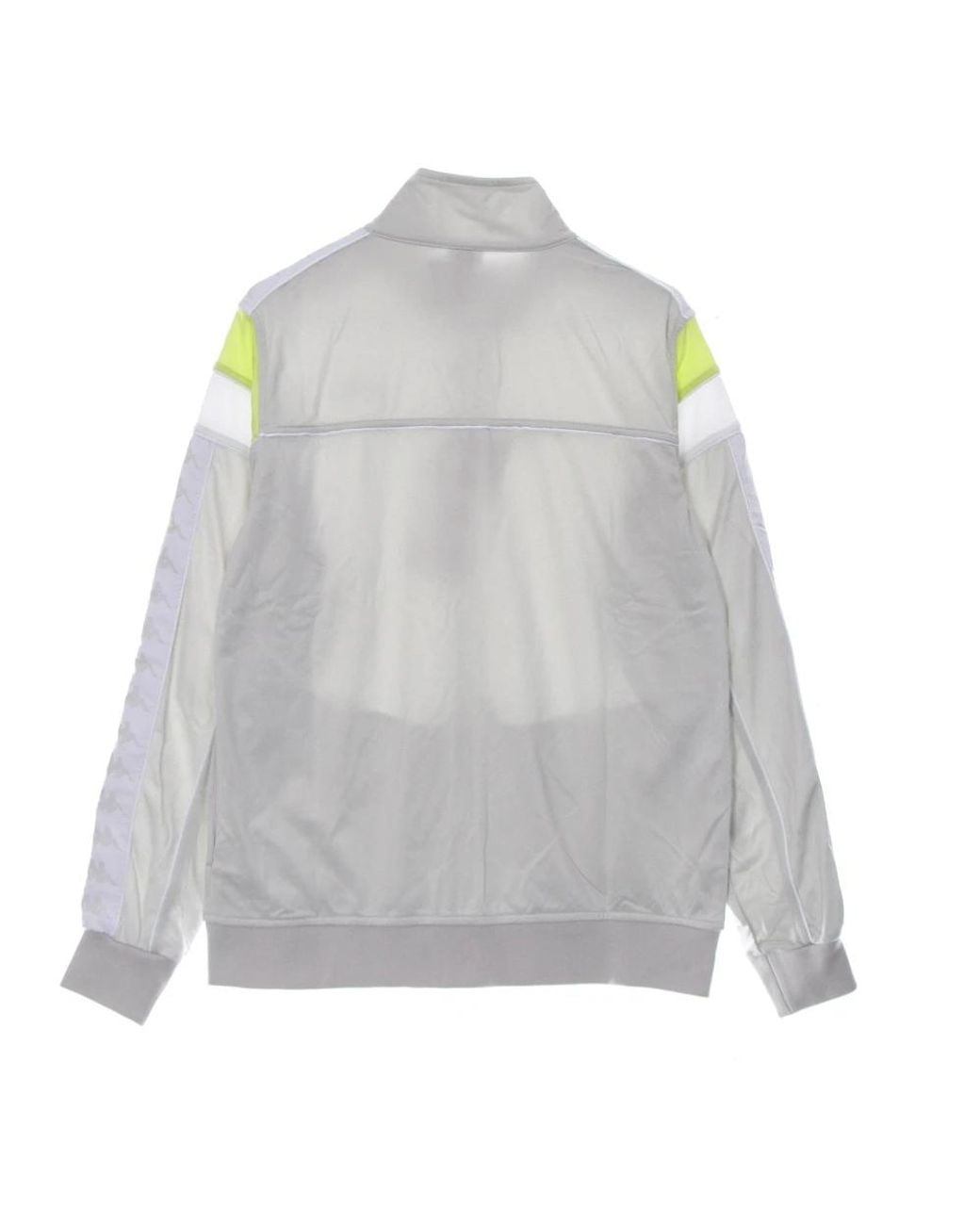 Kappa Jassen ,Grijs ,Polyester Slim Trainingsjack Grijs Lime in het Gray voor heren