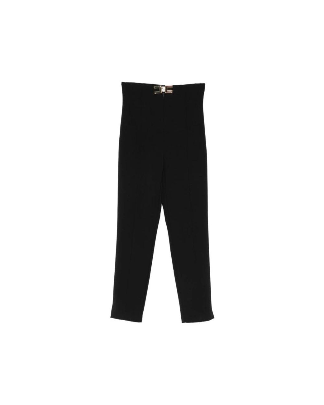 Elisabetta Franchi Black Cropped Trousers