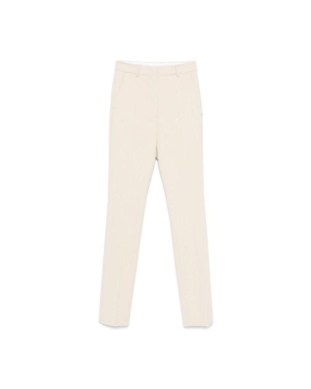 Sportmax Natural Straight Trousers
