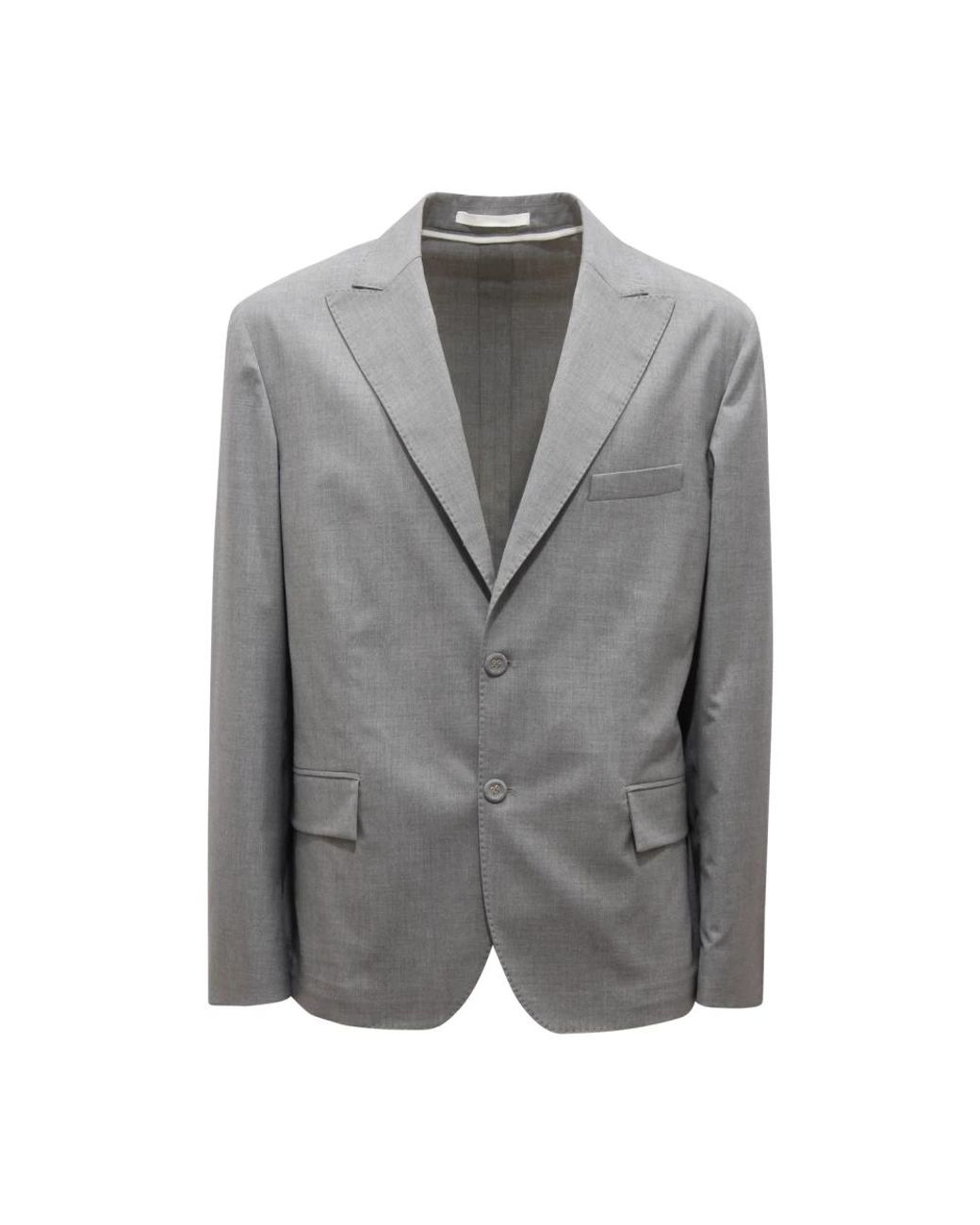 Paolo Pecora Jassen ,Grijs ,Giacca Sfoderata Jacket in het Gray voor heren