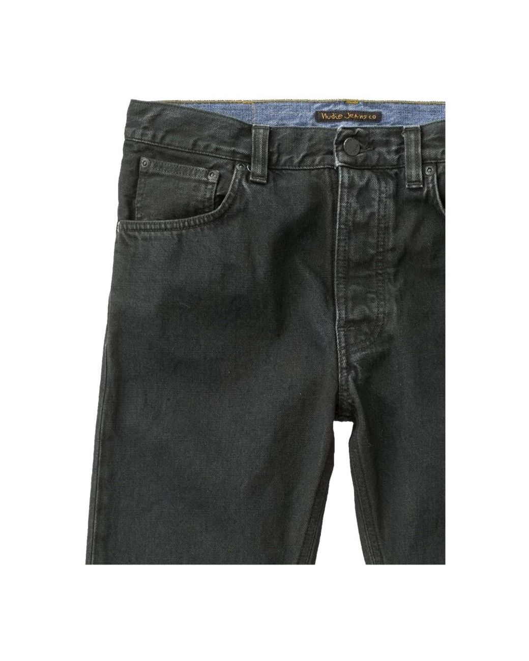 Nudie Jeans Gray Straight Fit Jeans for men