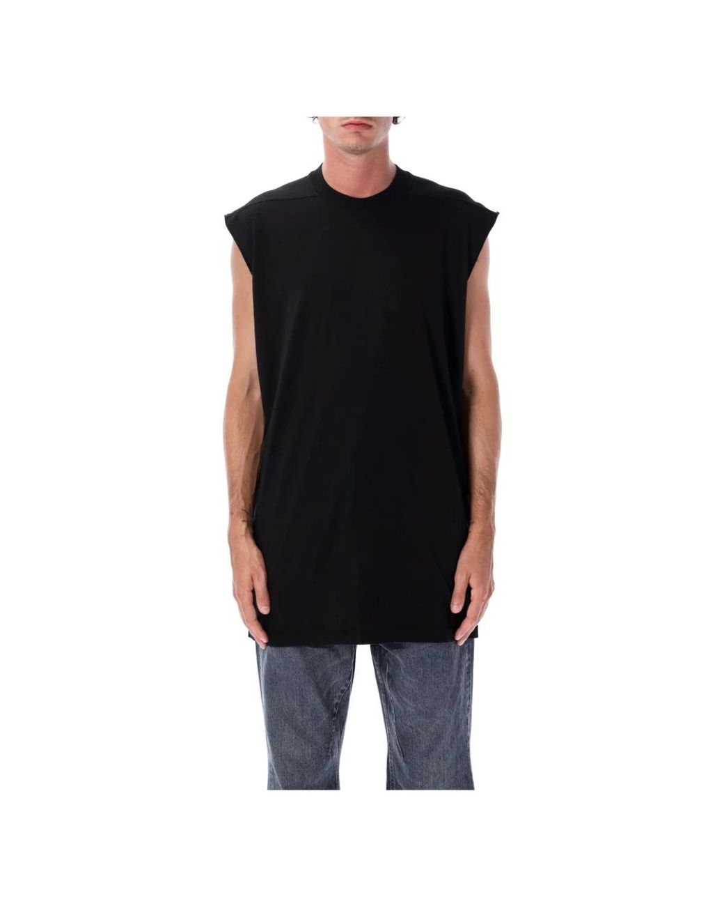 Rick Owens Black Sleeveless Tops for men