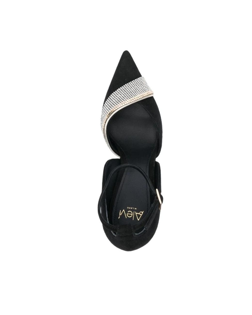 ALEVI Black Elegante statement pumps