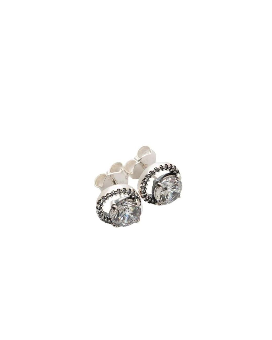 Pandora White Earrings