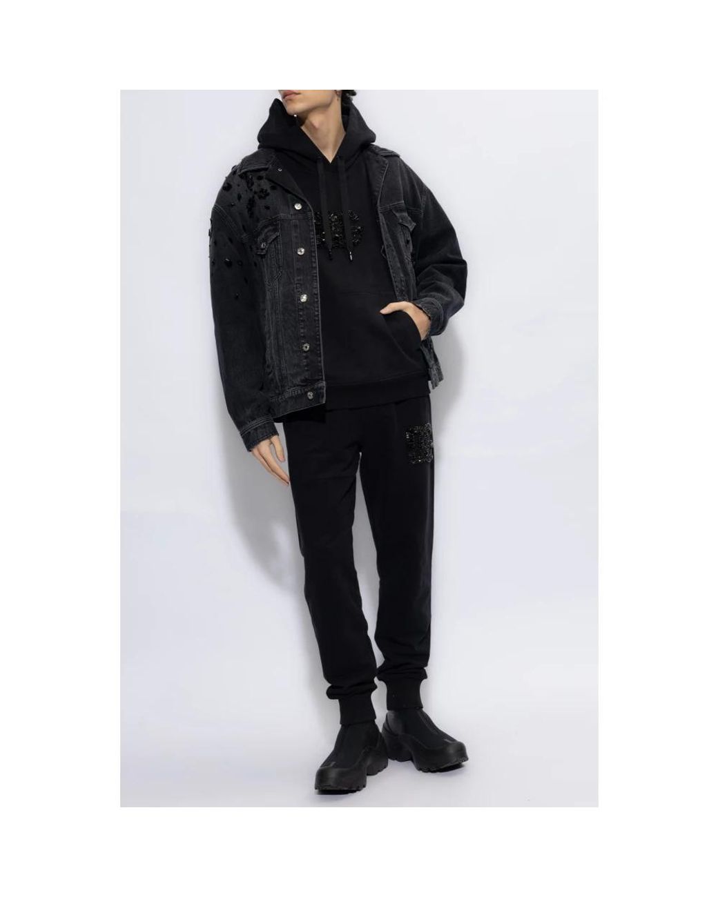 Dolce & Gabbana Black Sweatpants for men