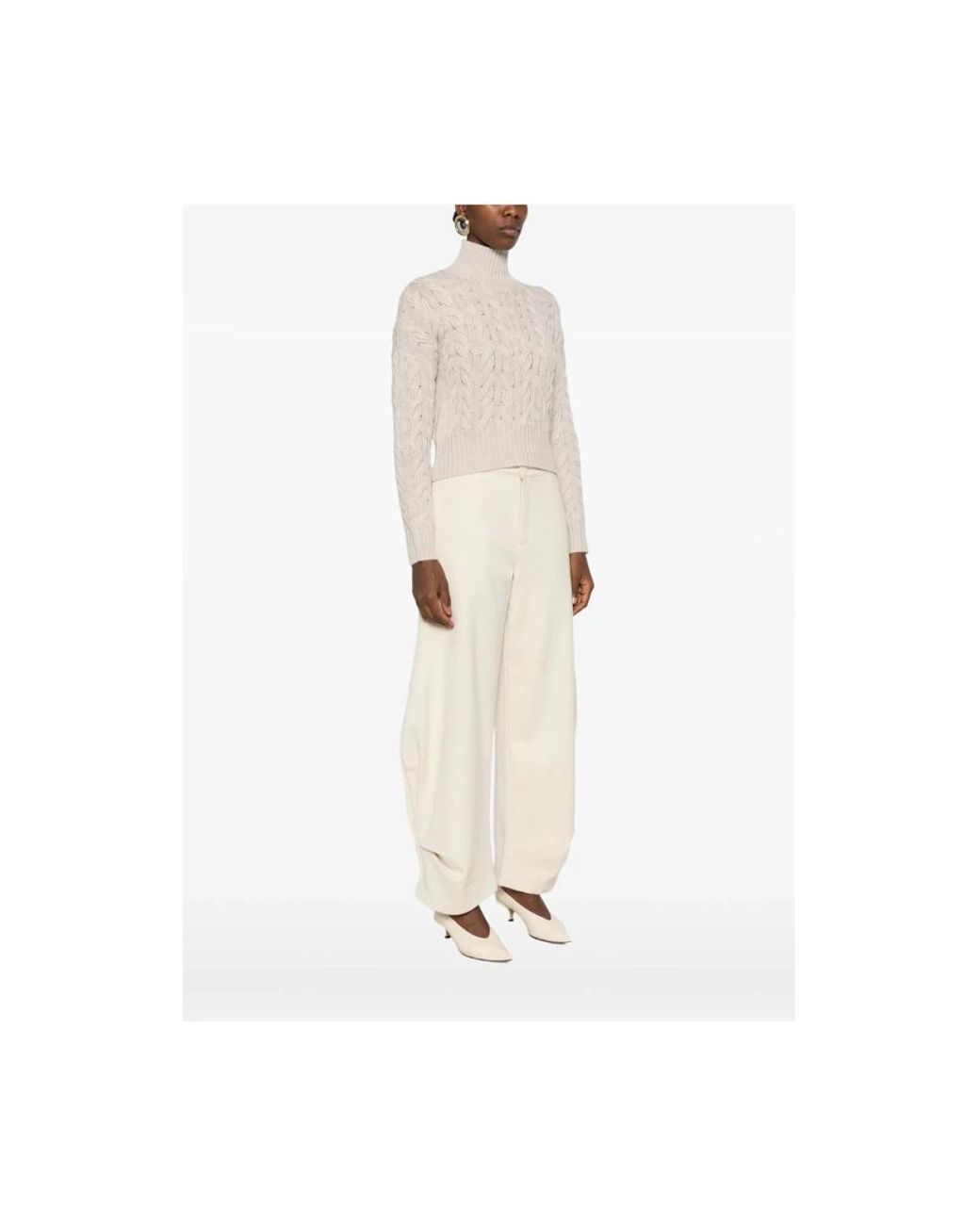 Max Mara Natural Turtlenecks
