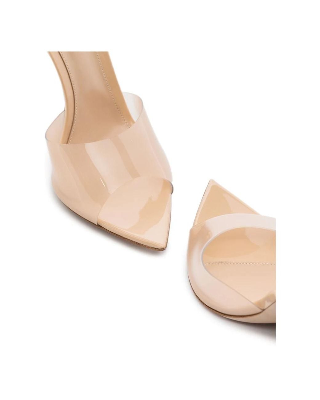 Gianvito Rossi White Heeled Mules