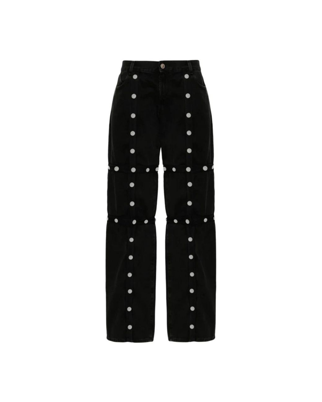 The Attico Black Straight Jeans