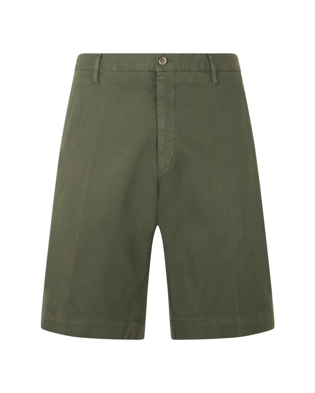 Fedeli Green Casual Shorts for men