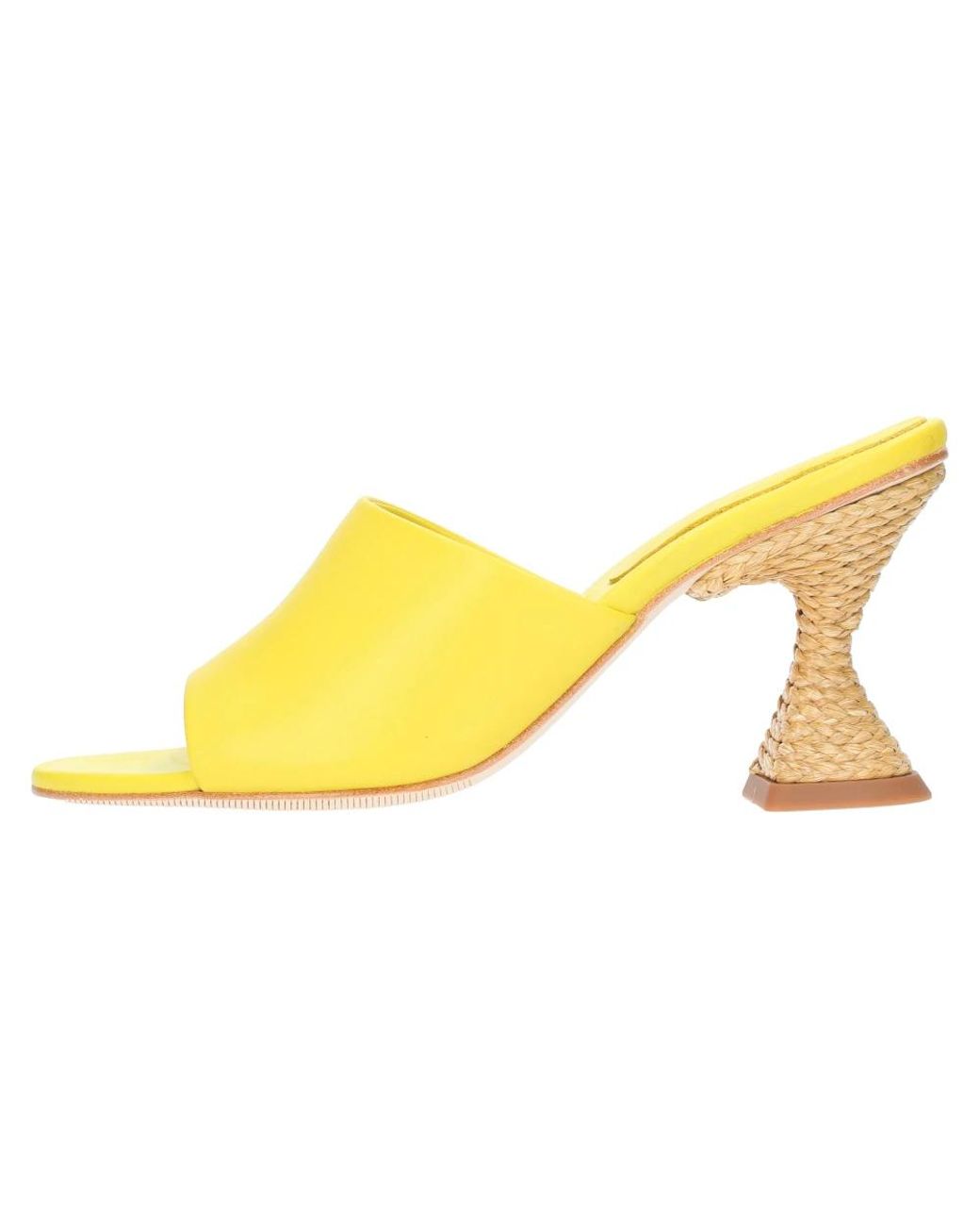 Paloma Barceló Yellow Heeled Mules