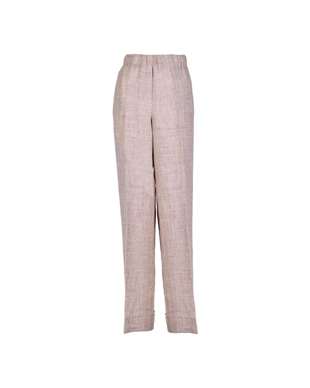 D.exterior Natural Wide Trousers
