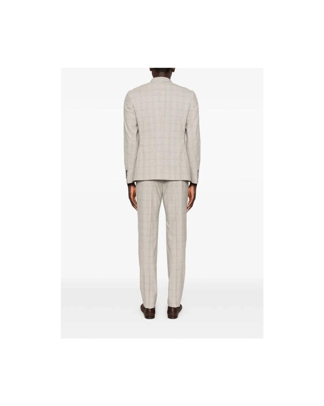 Reveres 1949 Natural Double Breasted Suits for men