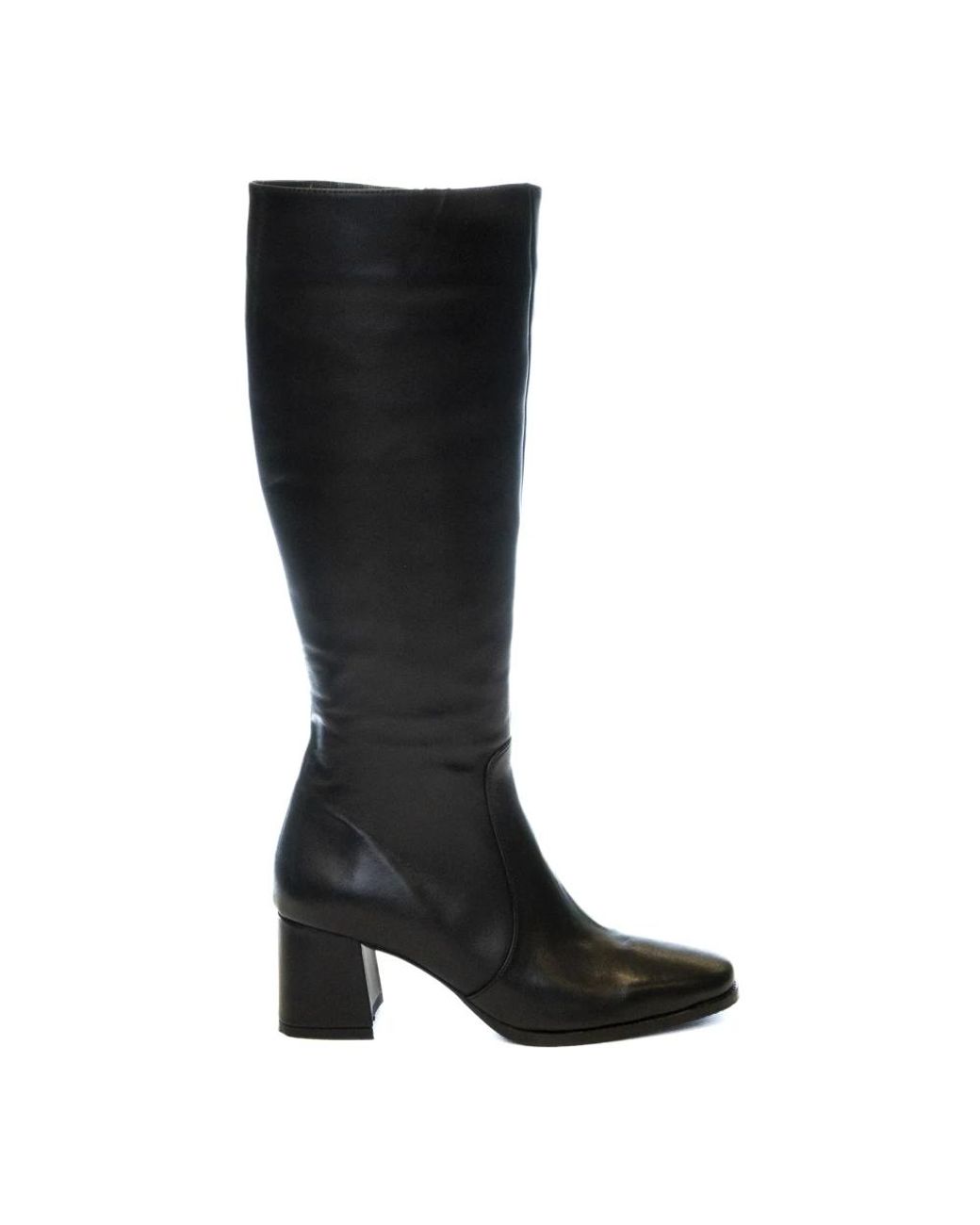Albano Black Heeled Boots