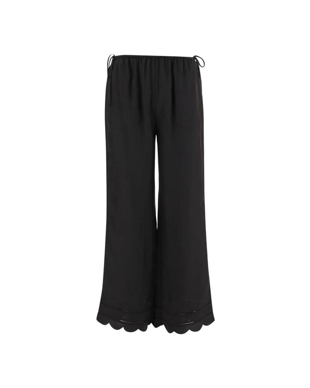 THE GARMENT Black Wide Trousers