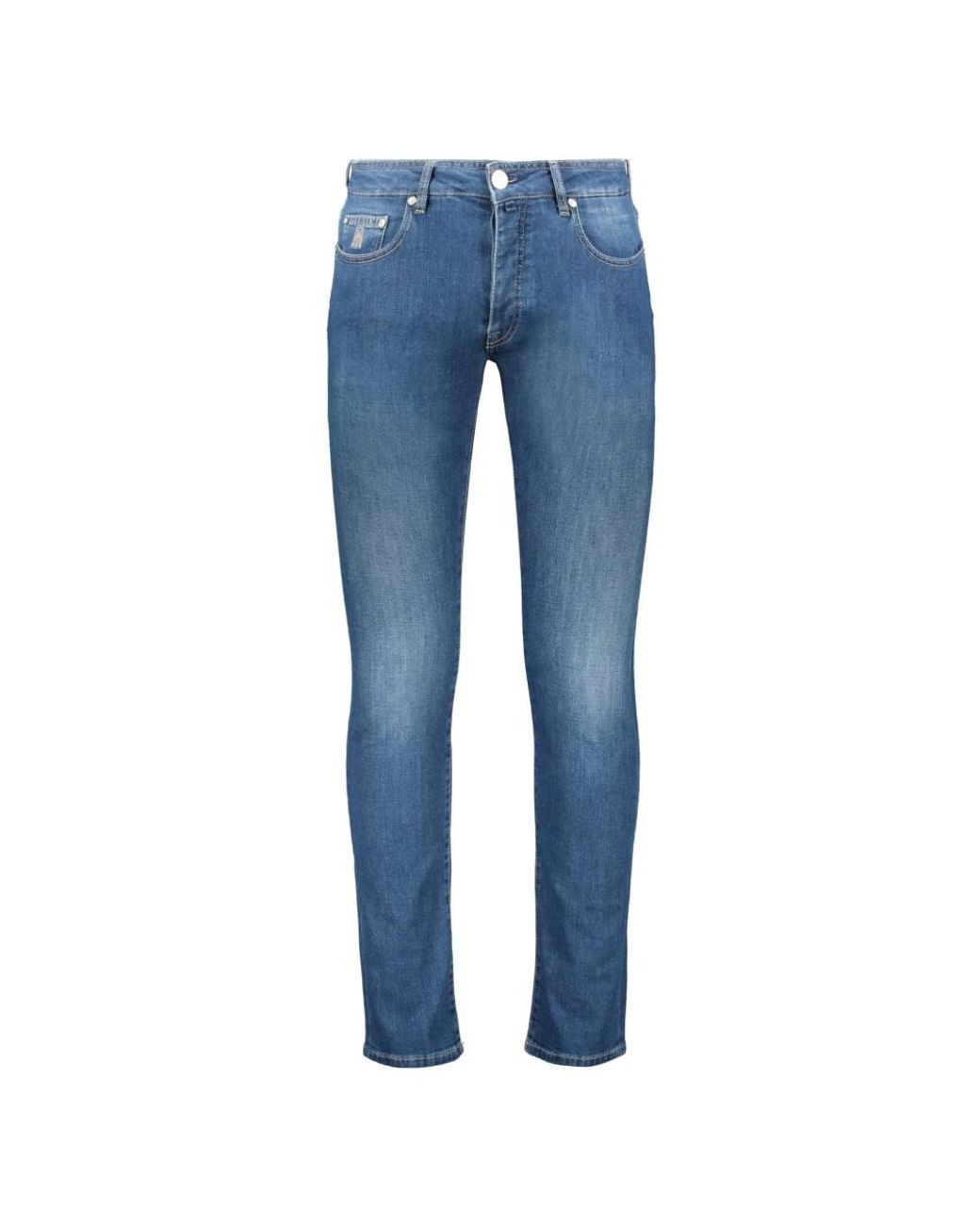 Moorer Blue Slim Fit Jeans for men