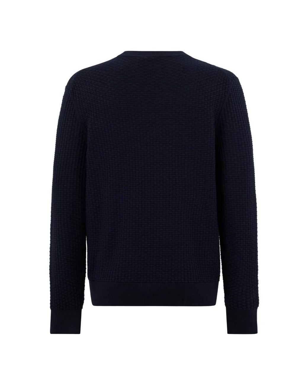 Boss Blue Round-Neck Knitwear for men