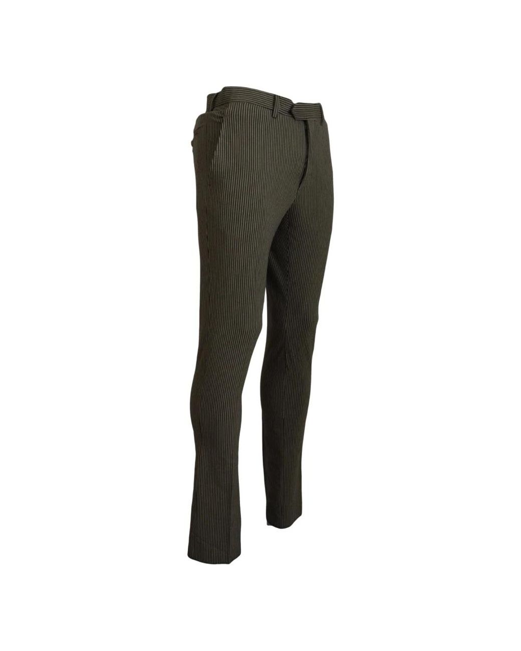 Bencivenga Gray Slim-Fit Trousers for men