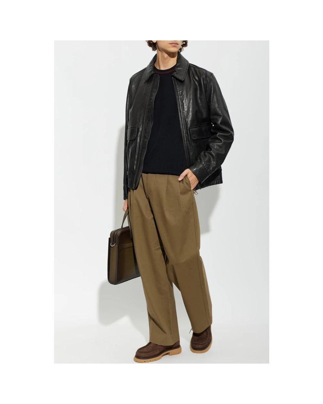 Leather Jackets Paul Smith pour homme en coloris Black