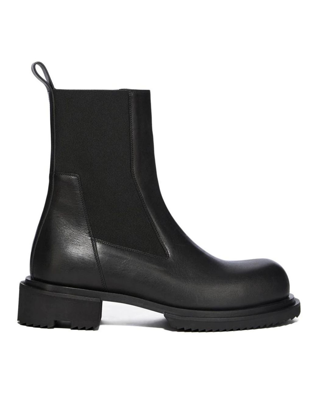 Rick Owens Black Chelsea Boots