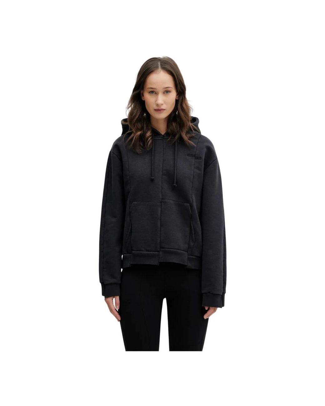 Vetements Drawstring Hoodie in het Black
