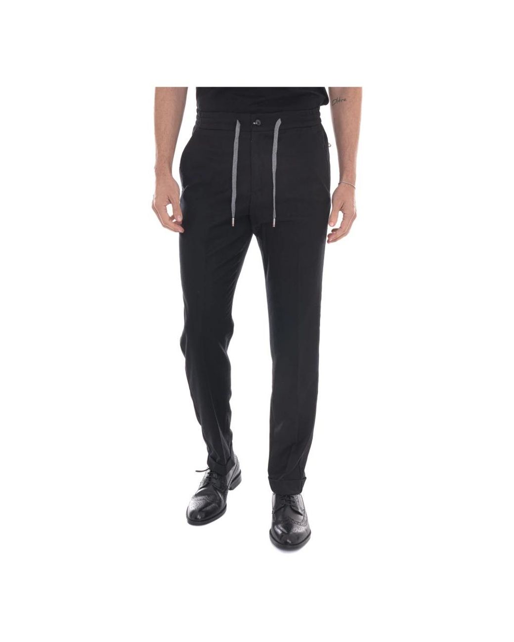 Marco Pescarolo Blue Slim-Fit Trousers for men