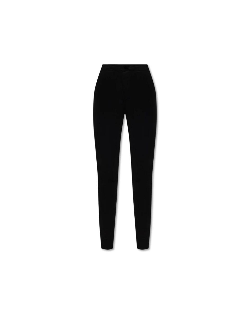 Saint Laurent Black Saint Laurent Drawstring Fitted Trousers