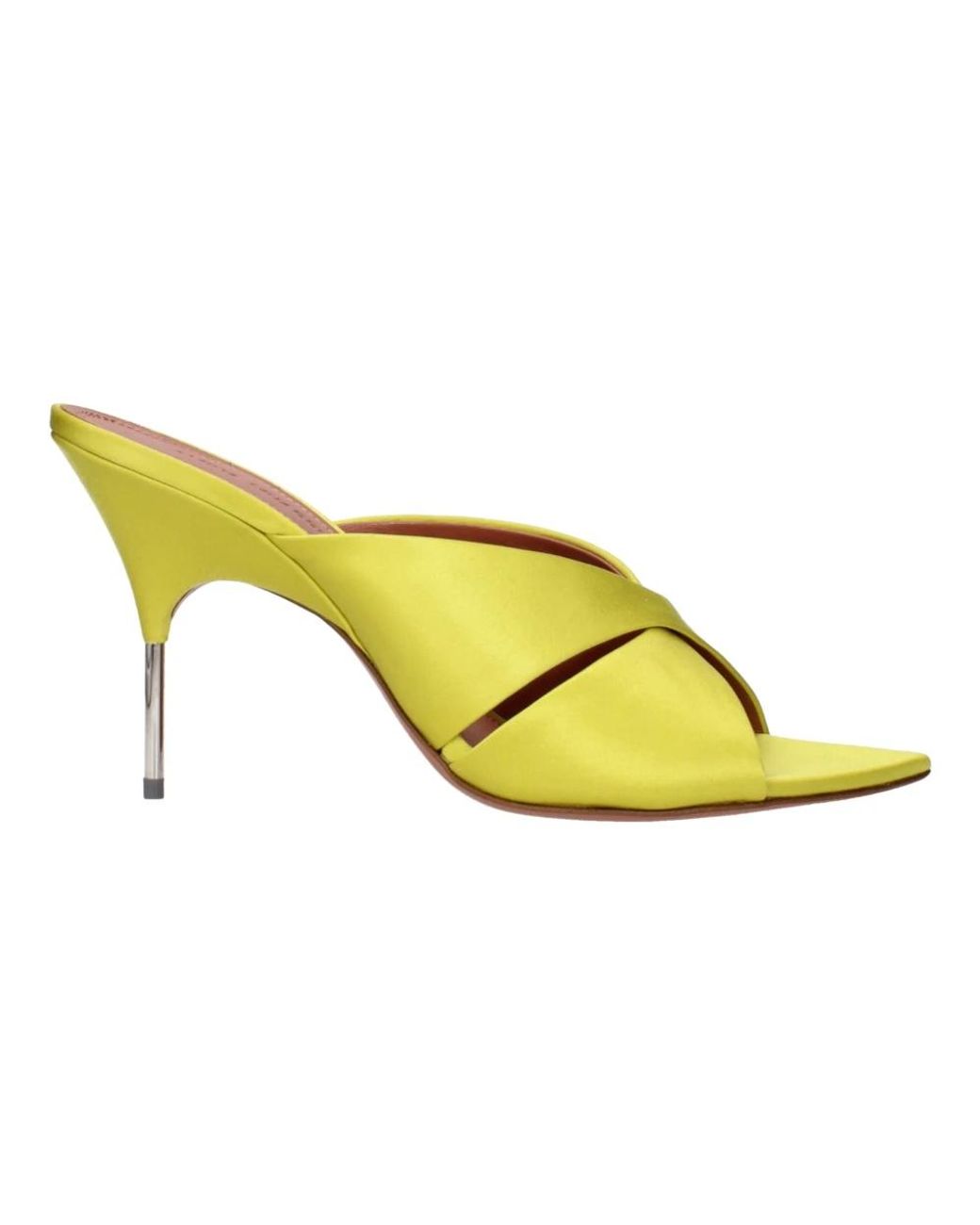 AMINA MUADDI Yellow Heeled Mules