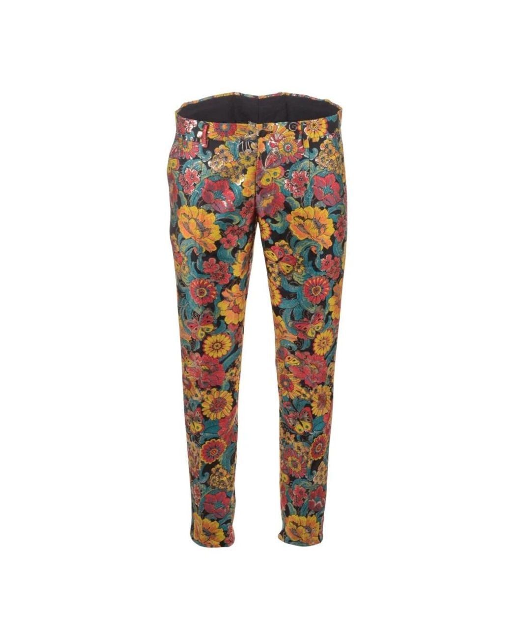 Dolce & Gabbana Multicolor Slim-Fit Trousers for men