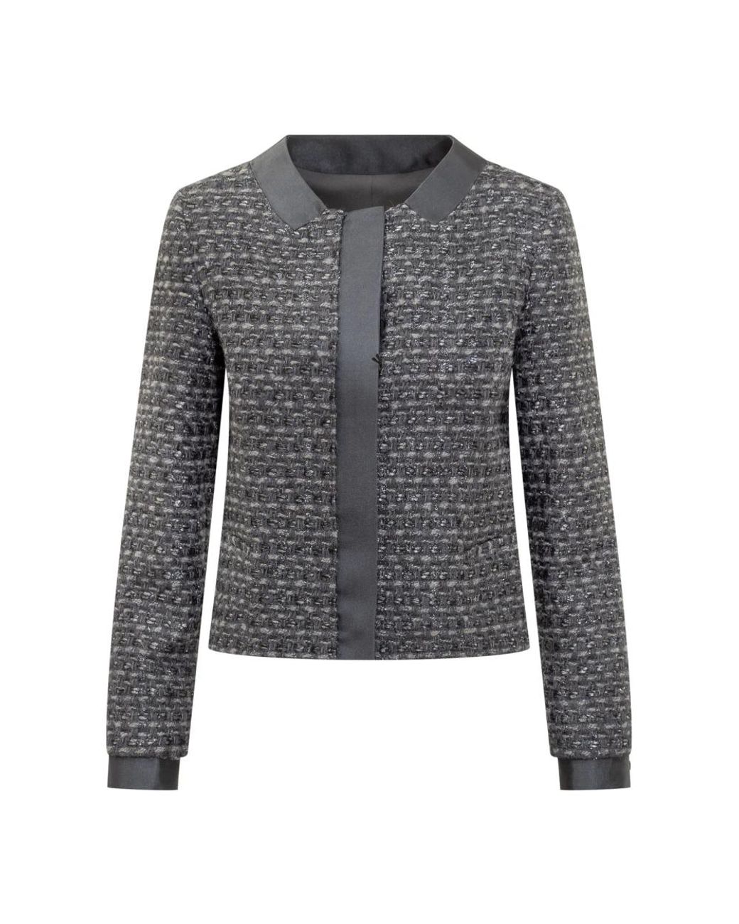 Emporio Armani Gray Tweed Jackets