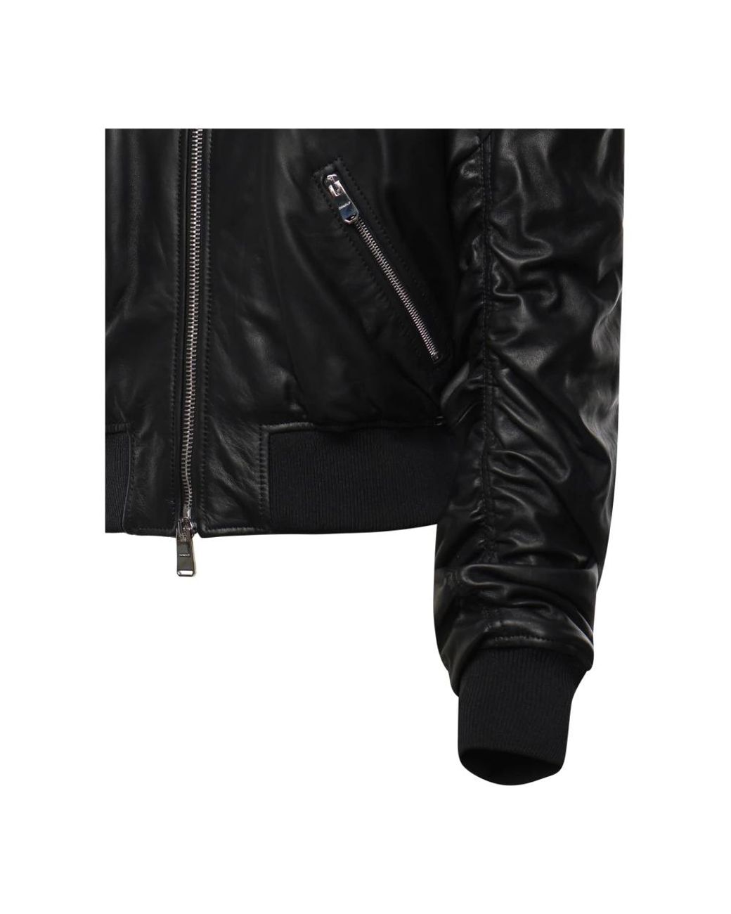 Dondup Black Bomber Jackets