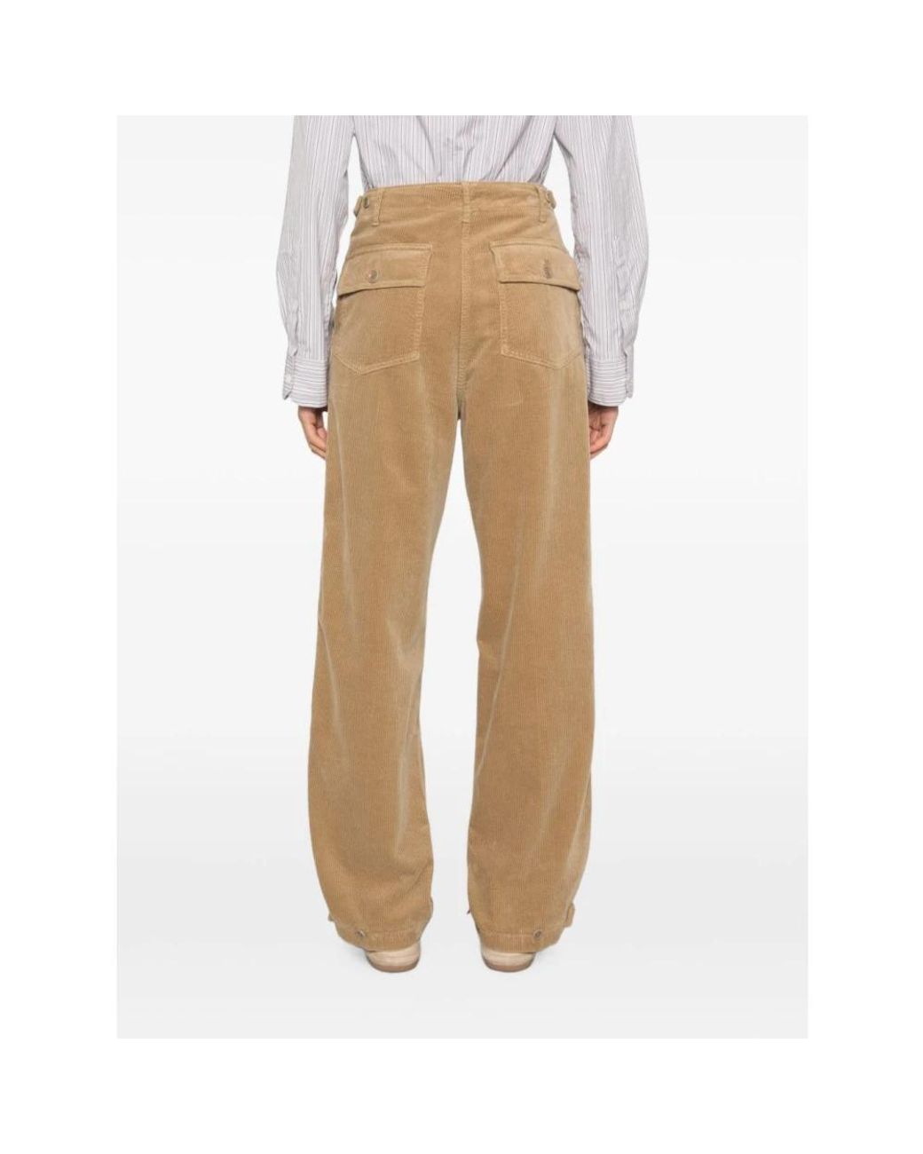 Straight Trousers Aspesi de color Natural