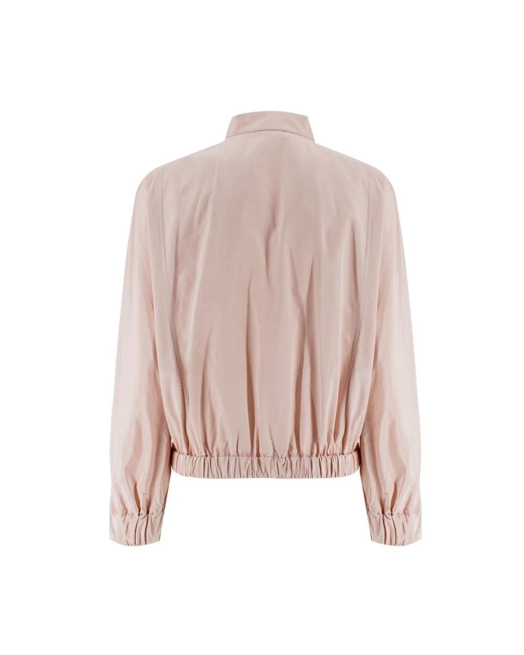 Kiton Jassen ,Roze ,Katoen Luxe Katoen Zijde Bomberjack in het Pink