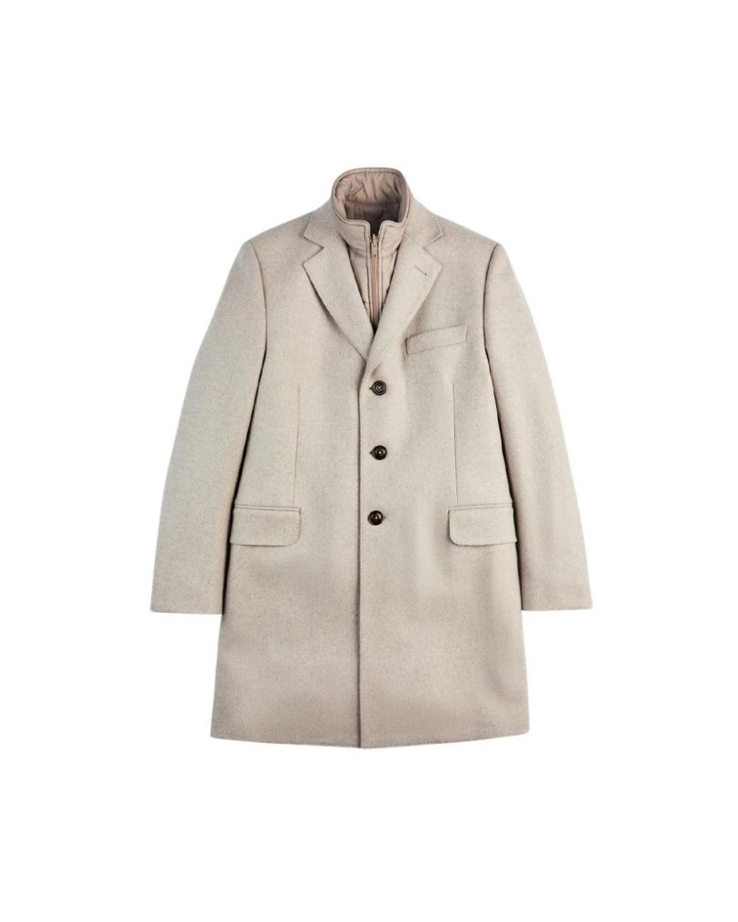 Fay Natural Single-Breasted Coats for men