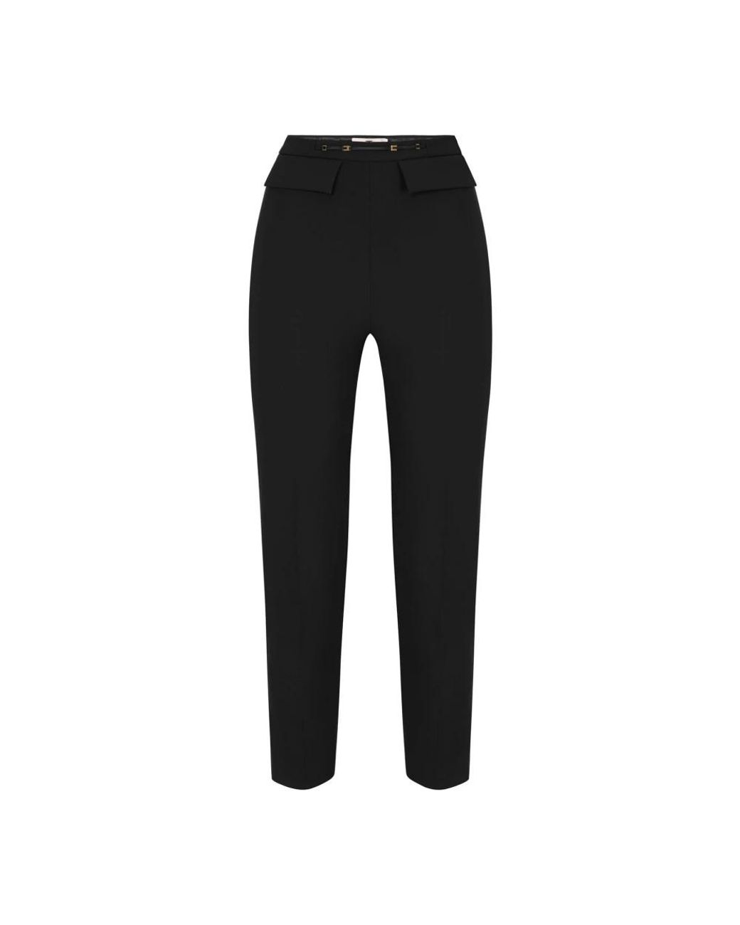 Elisabetta Franchi Black Cropped Trousers