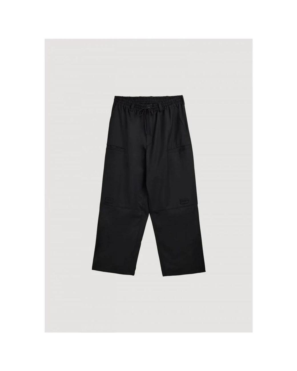 Y-3 Black Wide Trousers for men