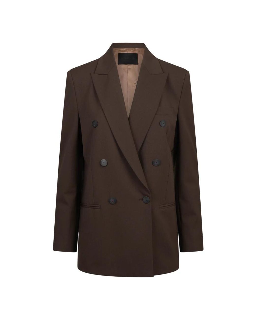 Dondup Regular-Fit Double-Breasted Blazer in het Brown
